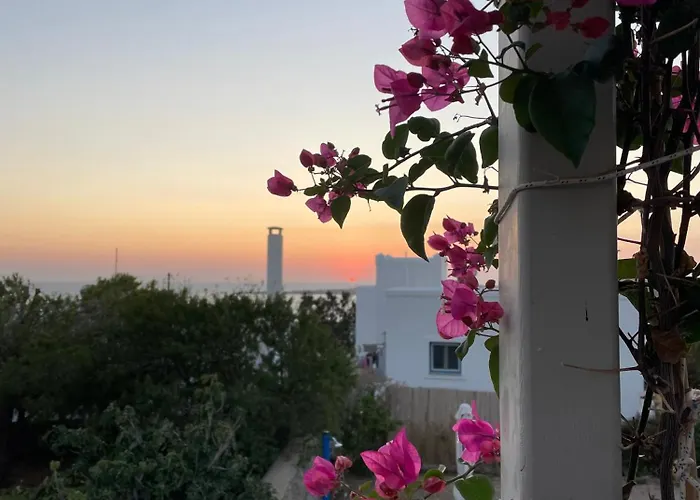 Minimal Blue With Sunset View In *