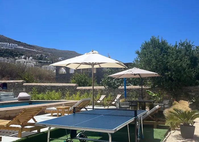 Minimal Blue With Sunset View In * Парос