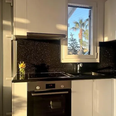 Minimal Blue With Sunset View In