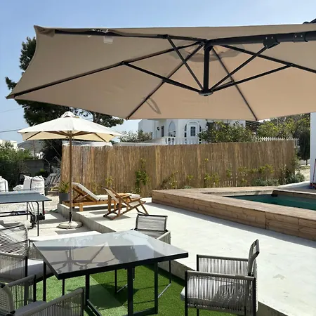 Minimal Blue With Sunset View In